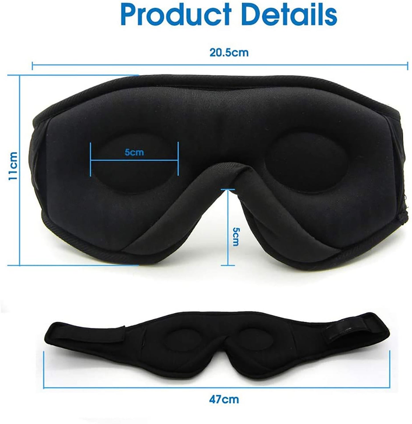 ENJOYING SLEEP MASK SOFT COMFORT EYE MASK WITH WIRELESS BLUETOOTH 5.0 DEEP SLEEP COMPLETE RELAXATION