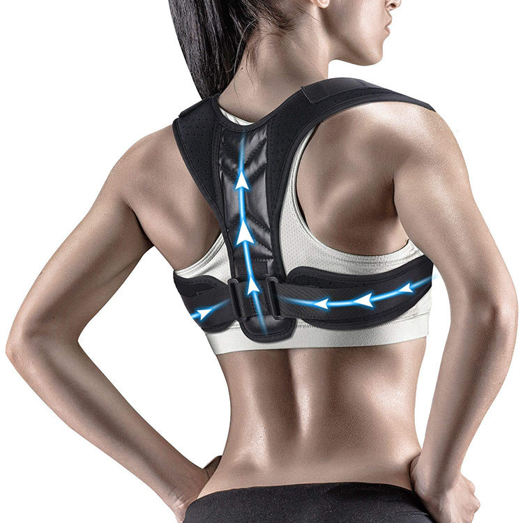 NEXSHA WELLNESS UNISEX Back Posture Corrector LATEX FREE Posture Correction Adjustable Belt for Clavicle Spine Back Shoulder Support