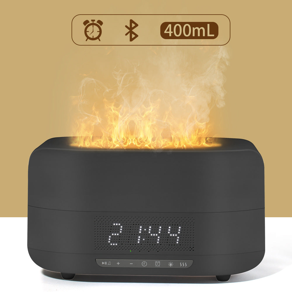 ALL-IN-ONE Essential Oil Diffuser, Aroma Diffuser with Bluetooth Speaker Alarm Clock - Diffuser Cool Mist Humidifier with 7 Colors Lights 5 Timer Diffusers for Essential Oils Large Room Home Office