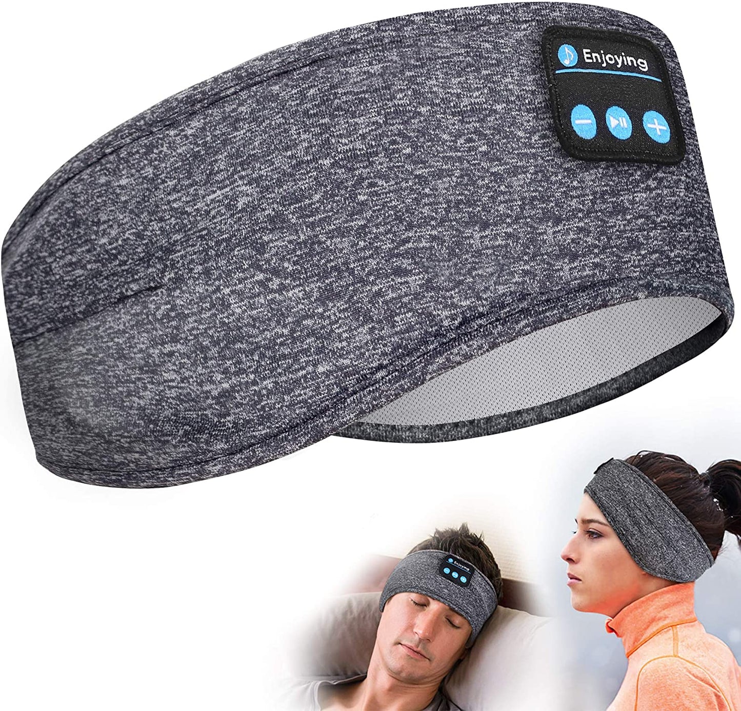 COMFORTABLE Wireless Bluetooth WORKOUT or SLEEPING Headphones Headband EXTRA COMFORT PREMIUM  audio Thin SOFT ELASTIC MATERIAL with comfortable ear speakers