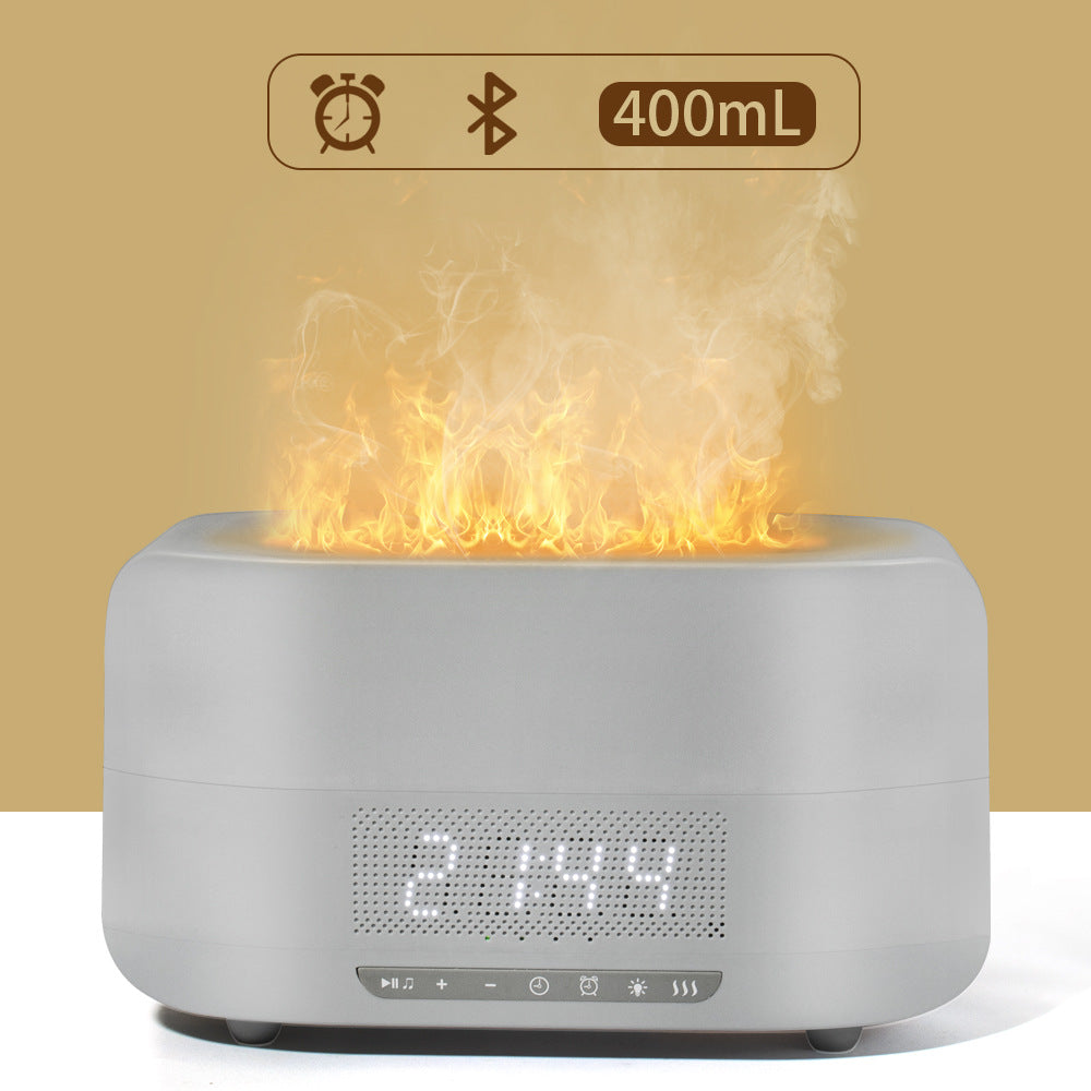 ALL-IN-ONE Essential Oil Diffuser, Aroma Diffuser with Bluetooth Speaker Alarm Clock - Diffuser Cool Mist Humidifier with 7 Colors Lights 5 Timer Diffusers for Essential Oils Large Room Home Office