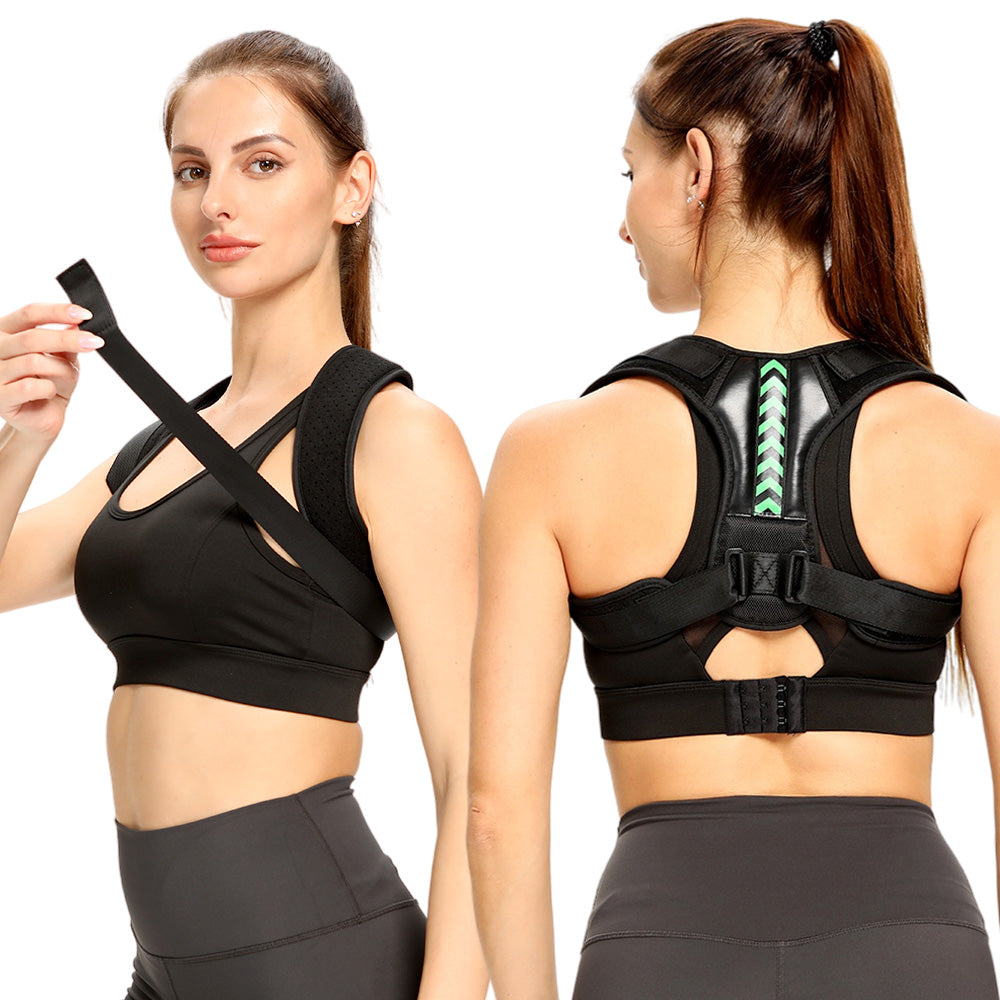 NEXSHA WELLNESS UNISEX Back Posture Corrector LATEX FREE Posture Correction Adjustable Belt for Clavicle Spine Back Shoulder Support