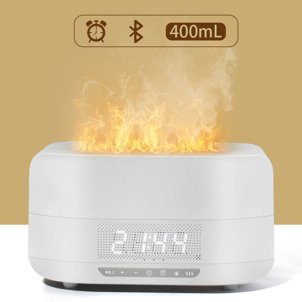 ALL-IN-ONE Essential Oil Diffuser, Aroma Diffuser with Bluetooth Speaker Alarm Clock - Diffuser Cool Mist Humidifier with 7 Colors Lights 5 Timer Diffusers for Essential Oils Large Room Home Office