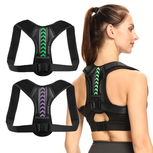 NEXSHA WELLNESS UNISEX Back Posture Corrector LATEX FREE Posture Correction Adjustable Belt for Clavicle Spine Back Shoulder Support