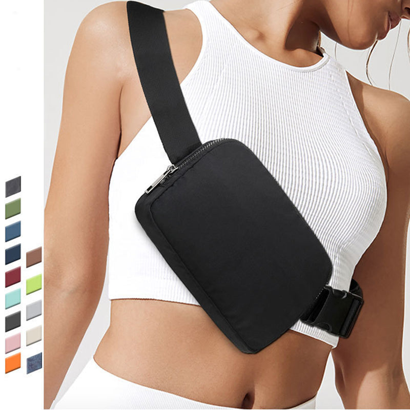 MULTIPURPOSE HANDS FREE SHOULDER OR BELT BAG  Fanny Pack with Cell phone pocket, Fashion Crossbody Strap, Everywhere Belt Bag for Shopping Travel Outdoors Running Hiking